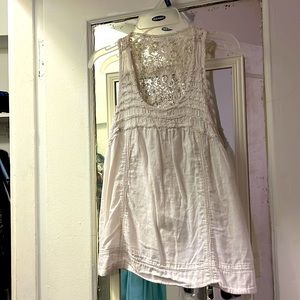 White lace top